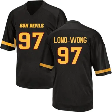 Men's Game Blazen Lono-Wong Arizona State Sun Devils Football College Jersey - Black