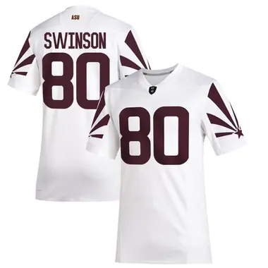 Men's Game Messiah Swinson Arizona State Sun Devils Special Premier Football Jersey - White